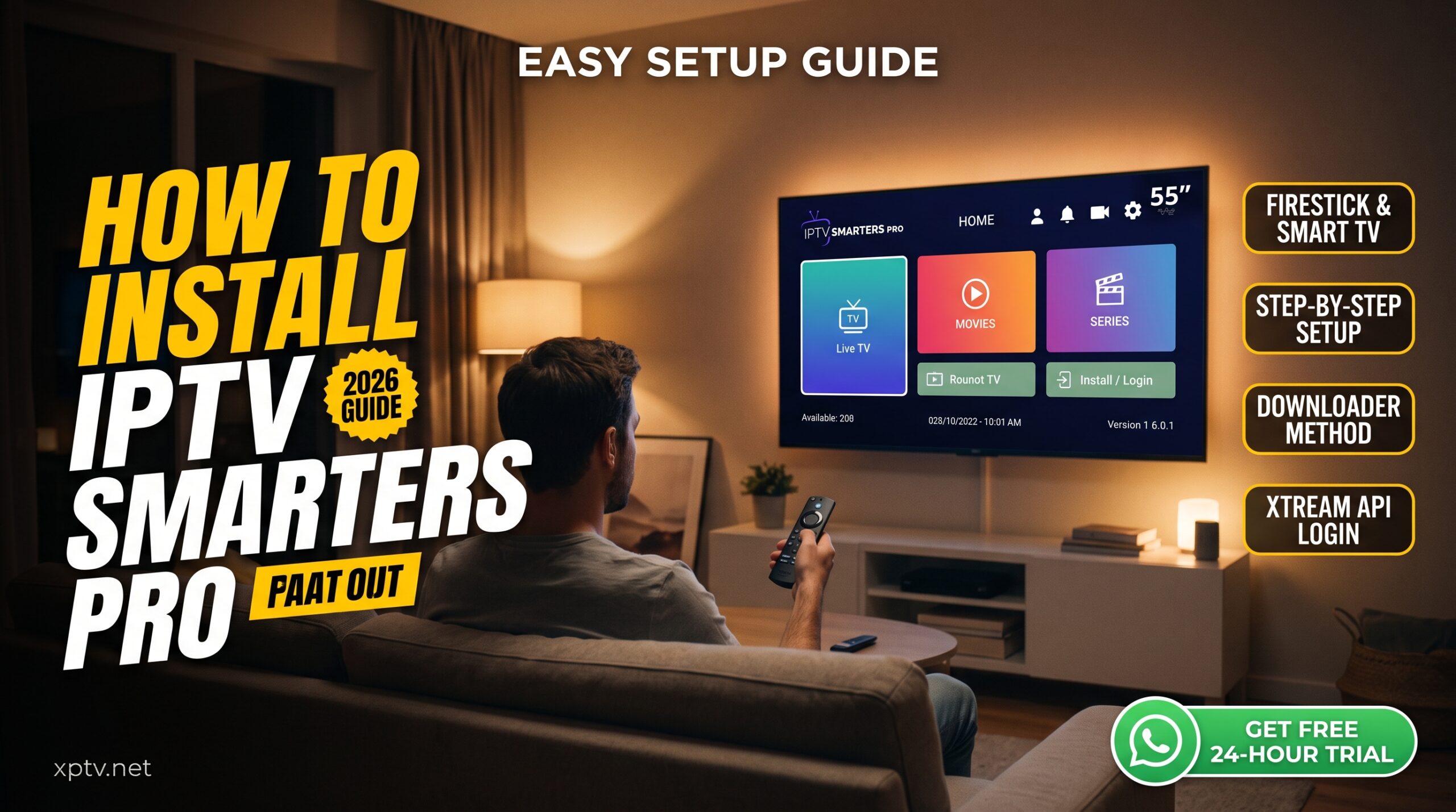 how to install iptv smarters pro
