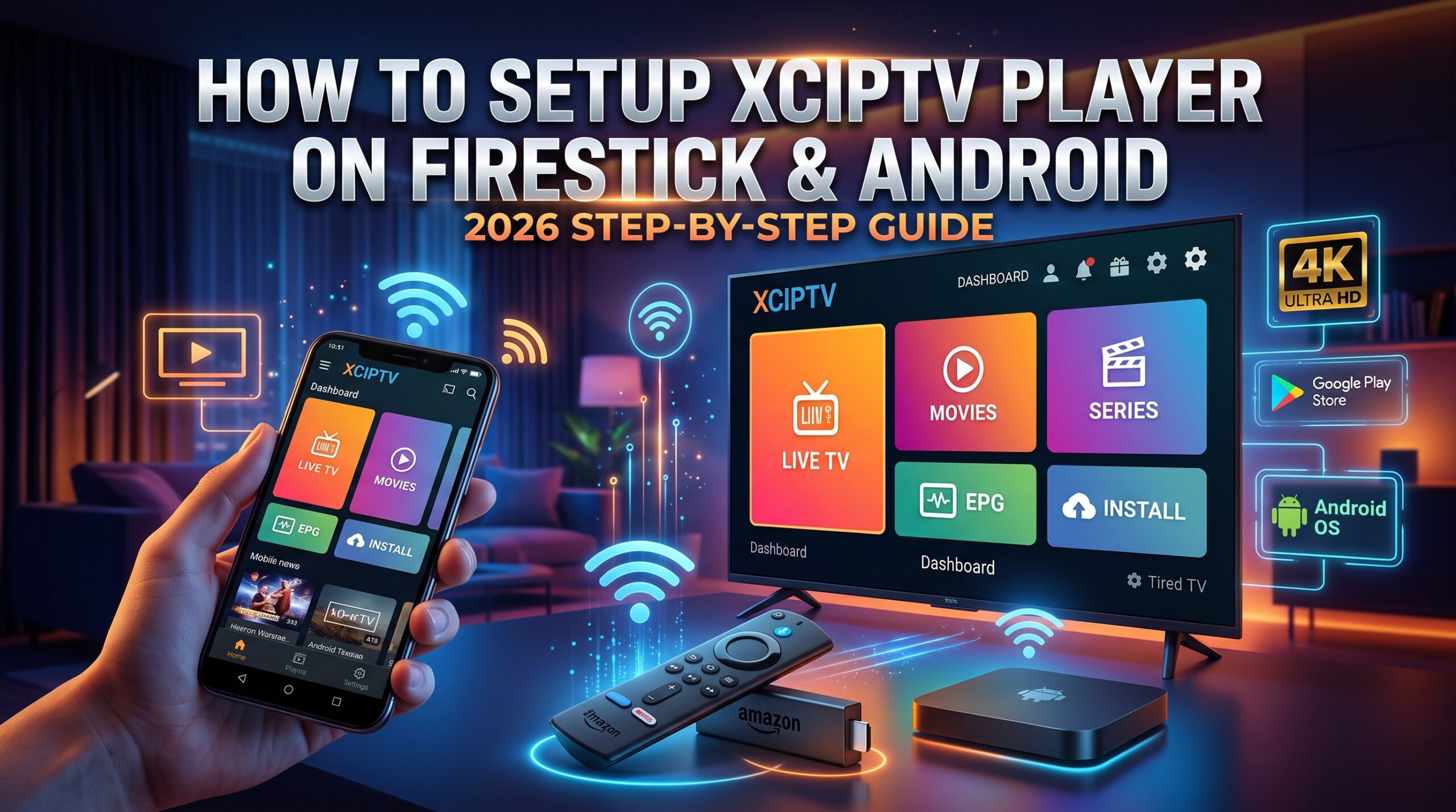 How to setup XCIPTV Player on Firestick and Android 2026