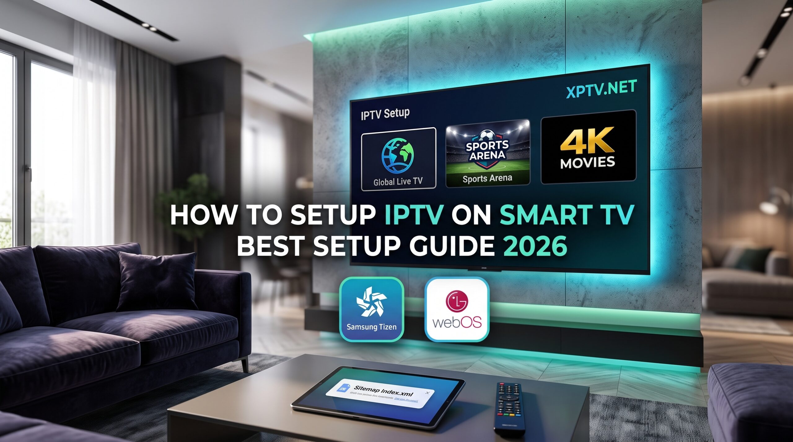 how to setup IPTV on Smart TV Samsung and LG guide